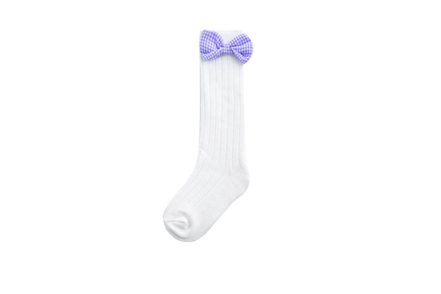 Matching bow socks s/24