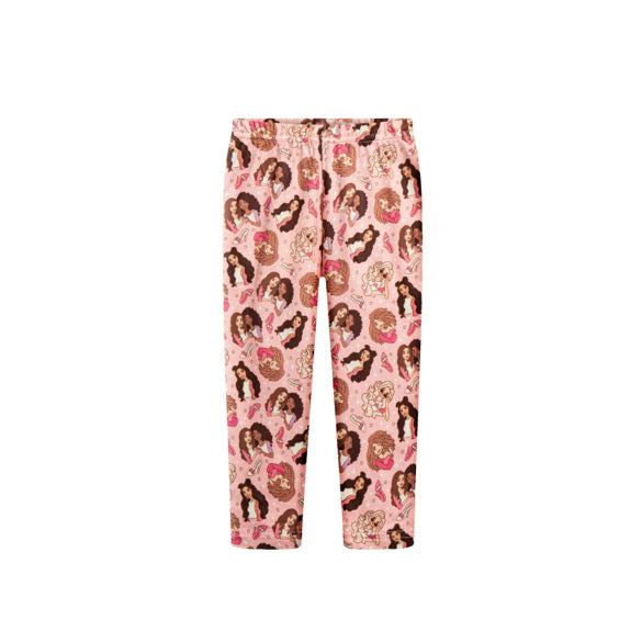 Pink girl crew inspired leggings