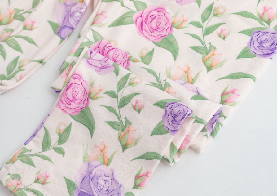 Lilac rose leggings