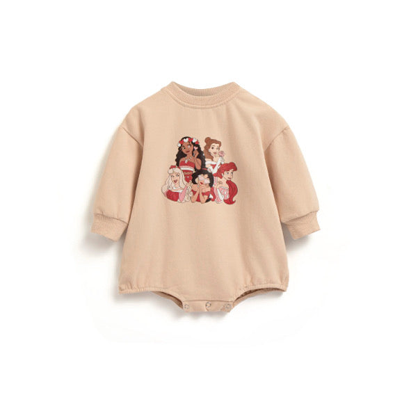 Love princess sweatshirt romper