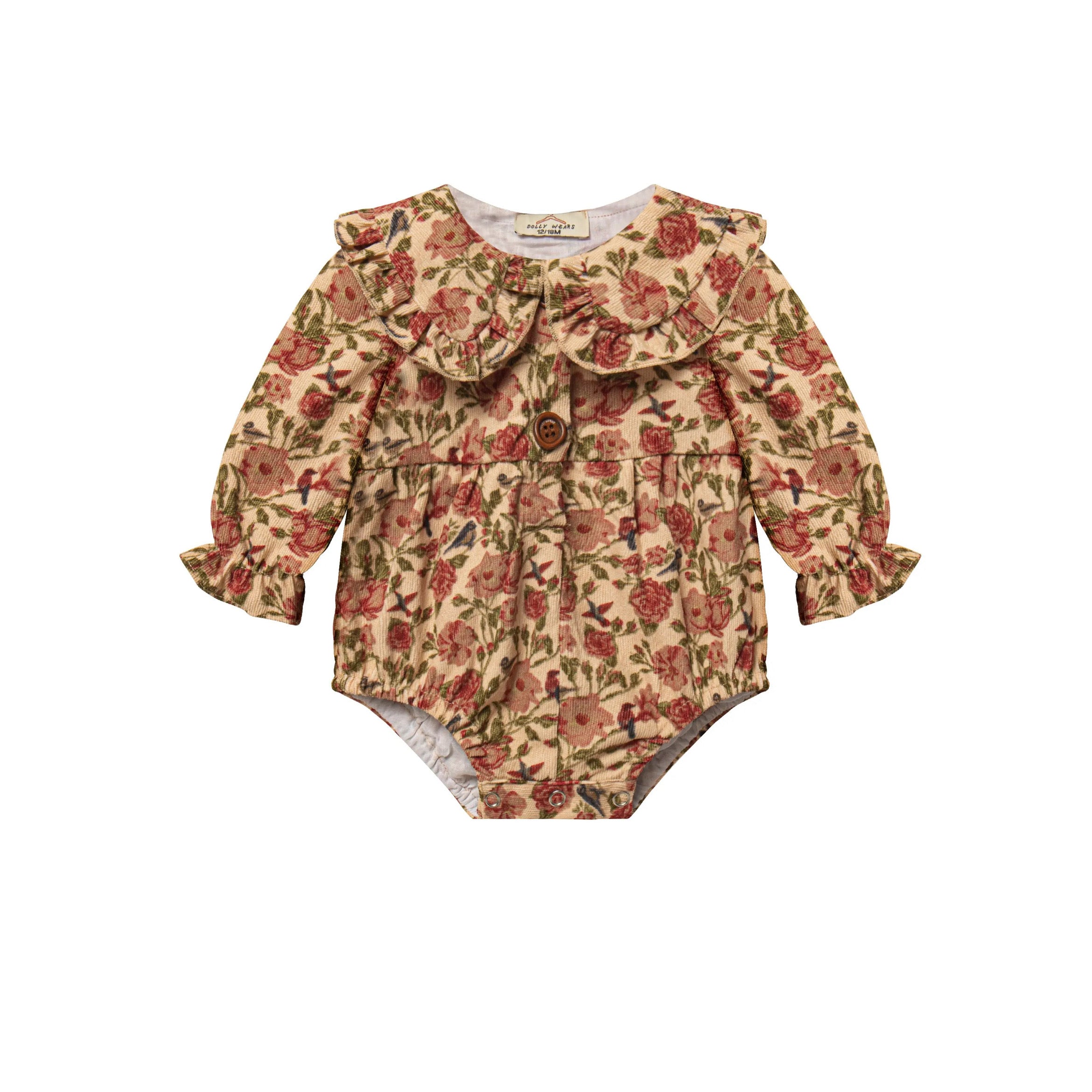 Mary-rose corduroy romper