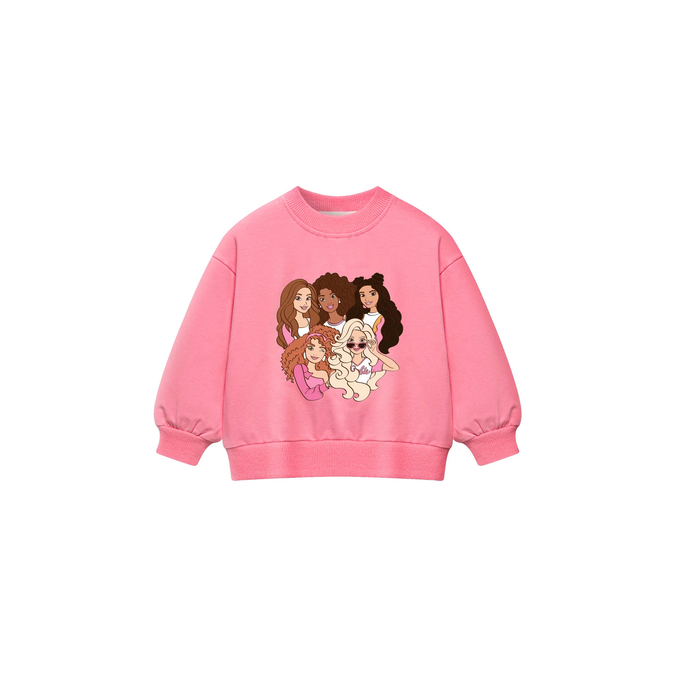 Pink girl crew inspired sweatshirt