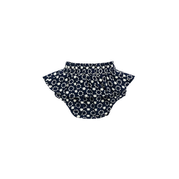 Denim inspired peplum bloomers