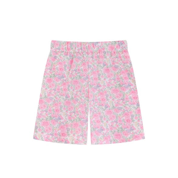 Pastel pink floral cycling sets